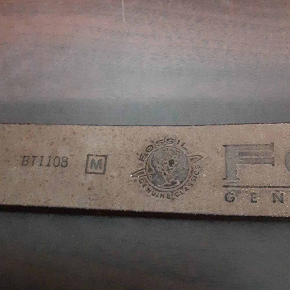 VTG Fossil Genuine‎ Leather Multicolor Beaded  Belt